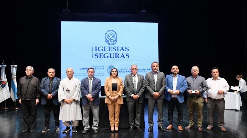 Jaldo encabezó el lanzamiento del Programa “Iglesias Seguras”