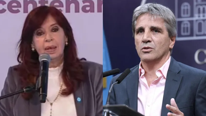 Cristina Kirchner cuestionó la política económica oficial y lanzó críticas hacia Luis Caputo: "Impresentable"